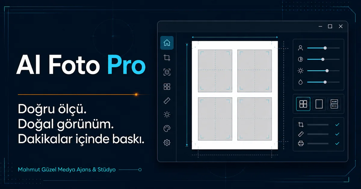 AI Foto Pro biyometrik fotoğraf masaüstü uygulaması tanıtımı